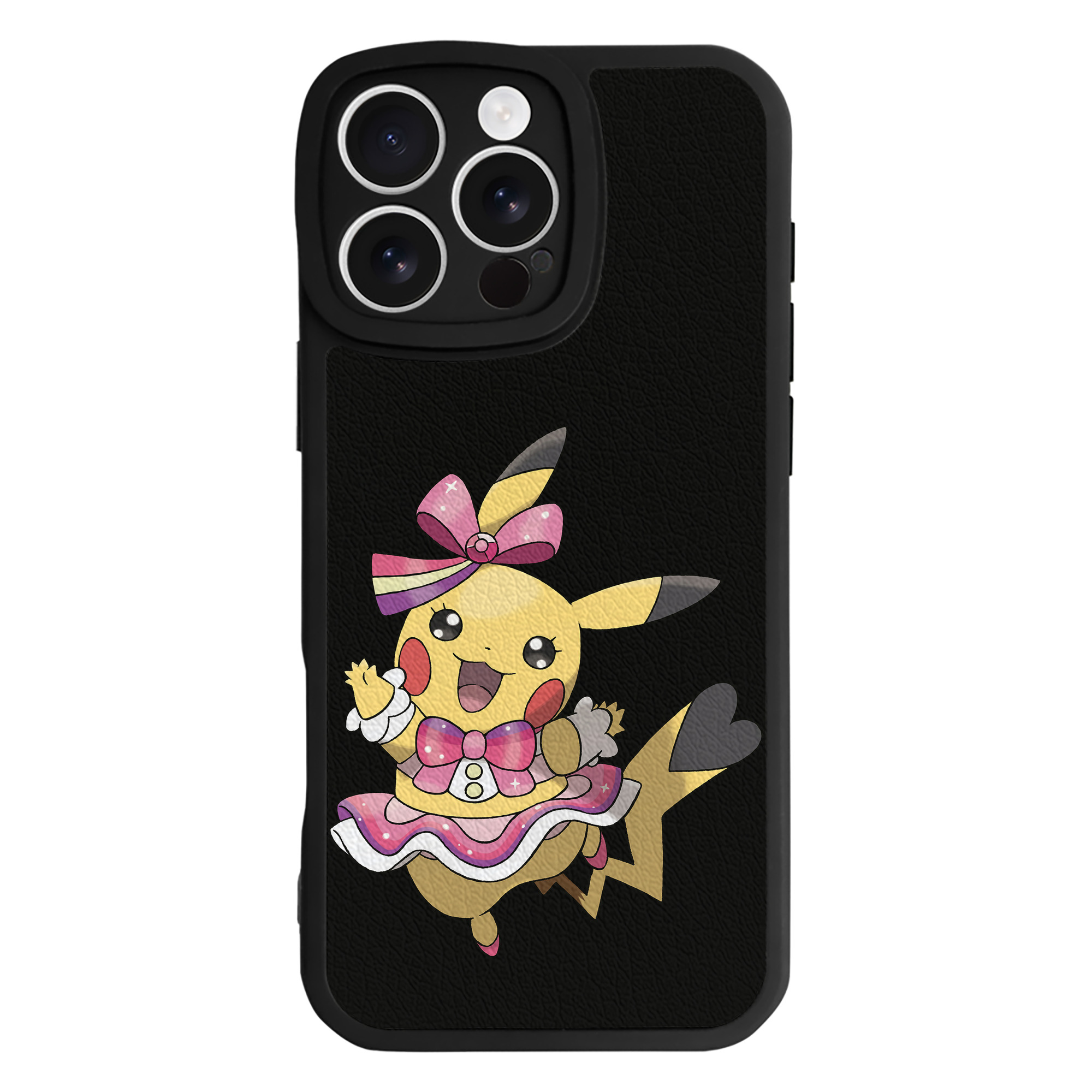 （画像用） ポケットモンスター Pokémon 【iPhone 16シリーズ対応】シリコンスマホケース（レザー調） 材質：シリコン